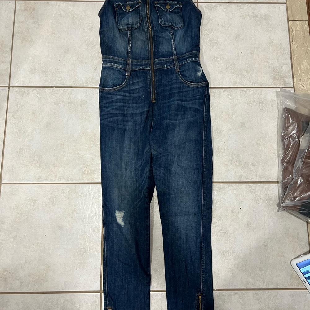 Guess jean jump suit